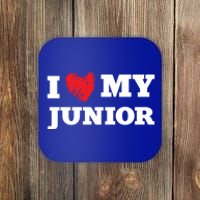 I Love My Junior Favorite Family Member Valentines Gift Coaster