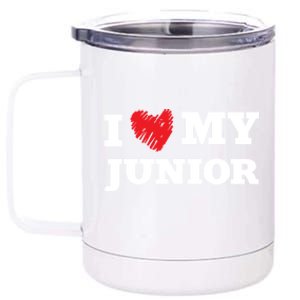 I Love My Junior Favorite Family Member Valentines Gift 12 oz Stainless Steel Tumbler Cup