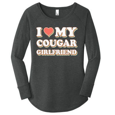 I Loved My Cougar Girlfriend Vintage I Heart My Cougar GF Women's Perfect Tri Tunic Long Sleeve Shirt