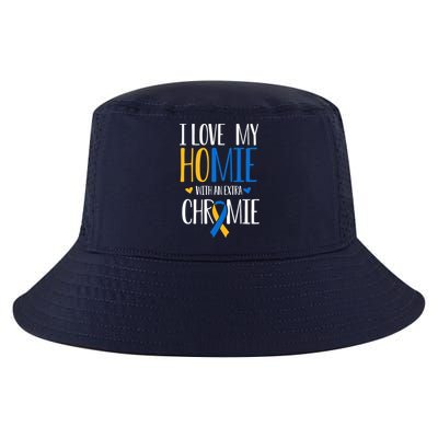 I Love My Homie With An Extra Chromie Down Syndrome T21 Cool Comfort Performance Bucket Hat
