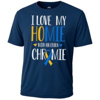 I Love My Homie With An Extra Chromie Down Syndrome T21 Cooling Performance Crew T-Shirt