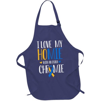 I Love My Homie With An Extra Chromie Down Syndrome T21 Apron