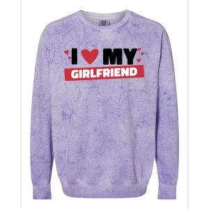 I Love My Friend Gift Funny Design Gift Colorblast Crewneck Sweatshirt