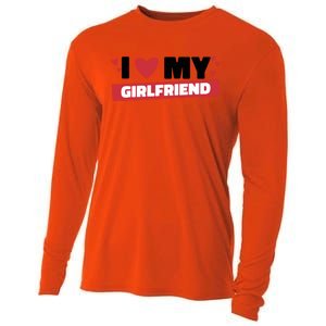 I Love My Friend Gift Funny Design Gift Cooling Performance Long Sleeve Crew