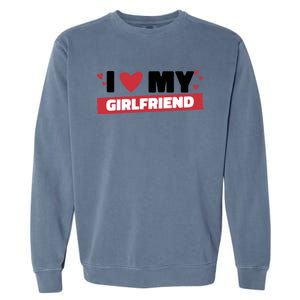 I Love My Friend Gift Funny Design Gift Garment-Dyed Sweatshirt