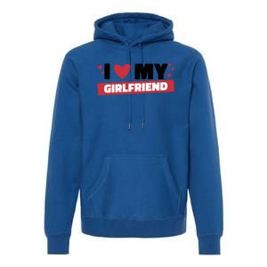 I Love My Friend Gift Funny Design Gift Premium Hoodie