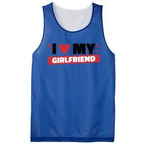 I Love My Friend Gift Funny Design Gift Mesh Reversible Basketball Jersey Tank