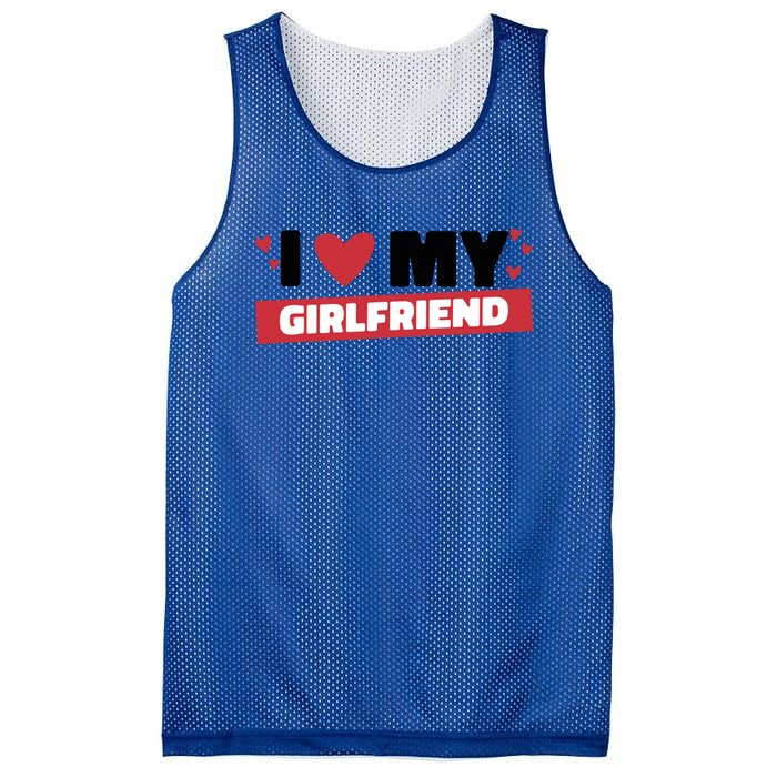 I Love My Friend Gift Funny Design Gift Mesh Reversible Basketball Jersey Tank