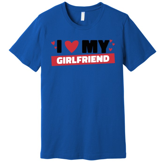 I Love My Friend Gift Funny Design Gift Premium T-Shirt