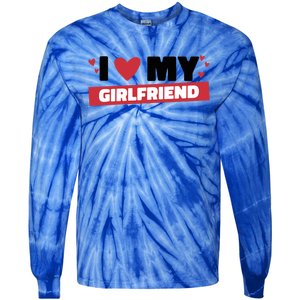 I Love My Friend Gift Funny Design Gift Tie-Dye Long Sleeve Shirt