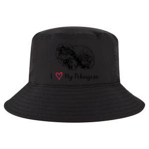 I Love My Pekingese Gift For Pekingese Mama Gift Cool Comfort Performance Bucket Hat