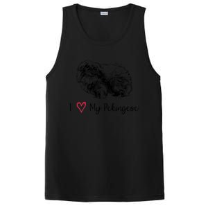 I Love My Pekingese Gift For Pekingese Mama Gift PosiCharge Competitor Tank