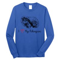 I Love My Pekingese Gift For Pekingese Mama Gift Long Sleeve Shirt