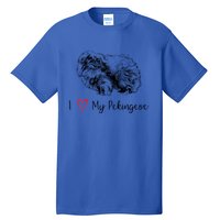 I Love My Pekingese Gift For Pekingese Mama Gift Tall T-Shirt