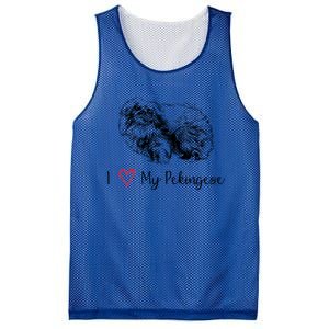 I Love My Pekingese Gift For Pekingese Mama Gift Mesh Reversible Basketball Jersey Tank