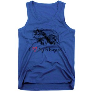 I Love My Pekingese Gift For Pekingese Mama Gift Tank Top