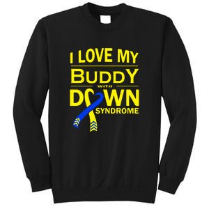 I Love My Buddy With Down Syndrome Gift Family Matching Sweatshirt