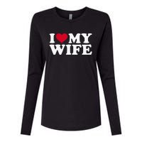 I Love My Wife Funny Valentine Day Womens Cotton Relaxed Long Sleeve T-Shirt