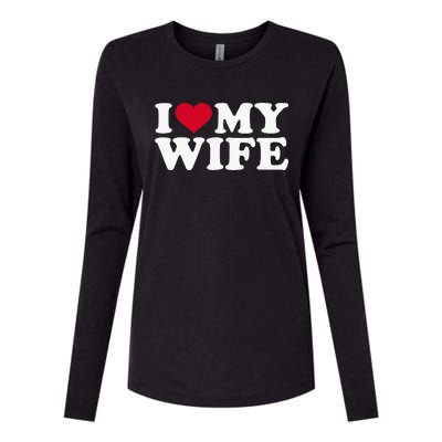 I Love My Wife Funny Valentine Day Womens Cotton Relaxed Long Sleeve T-Shirt