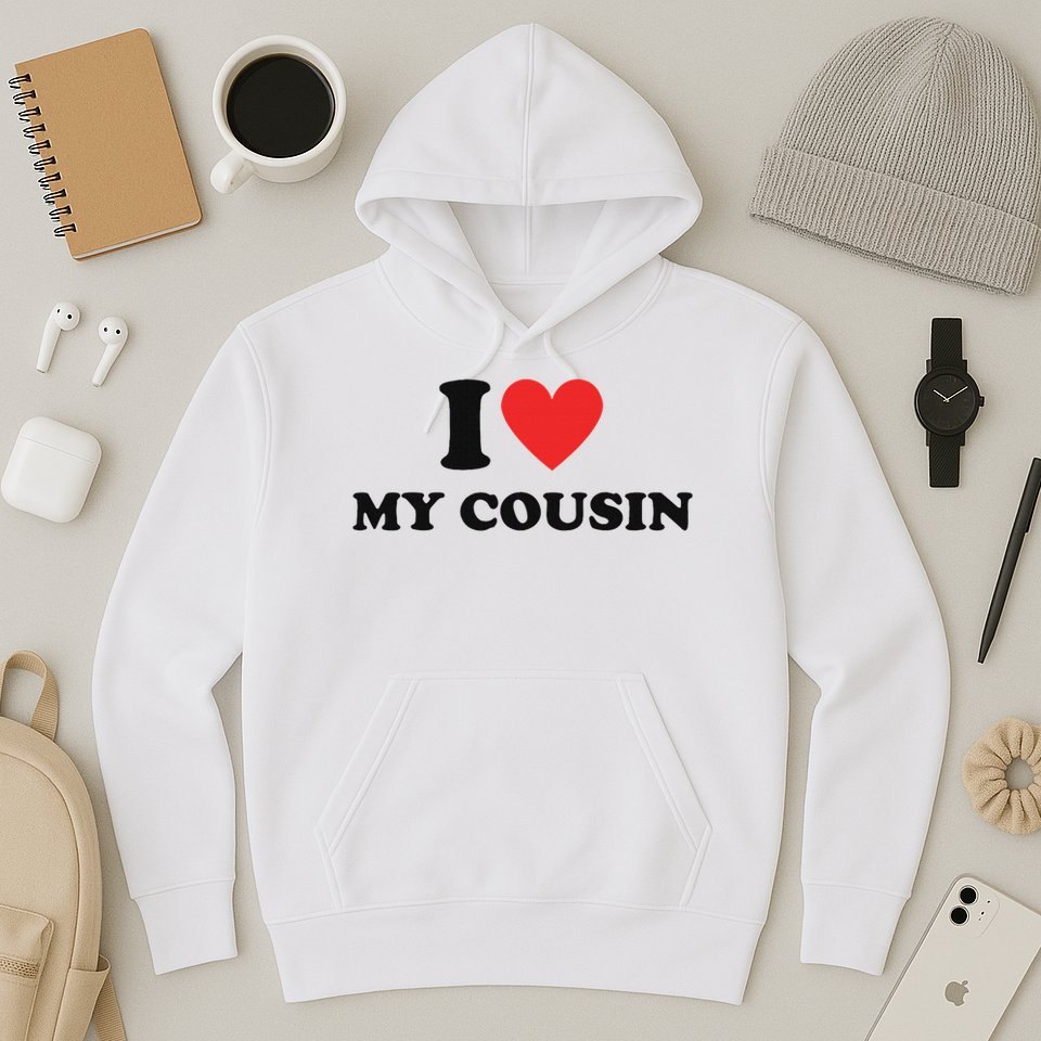 I Love My Cousin White Trash Party Attire Redneck Costume Hoodie