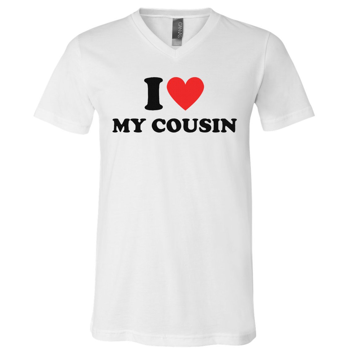 I Love My Cousin White Trash Party Attire Redneck Costume V-Neck T-Shirt