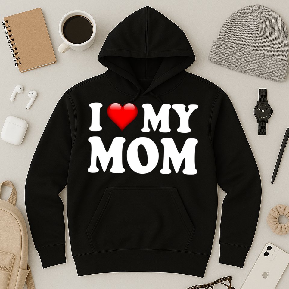 I Love My Mom Hoodie