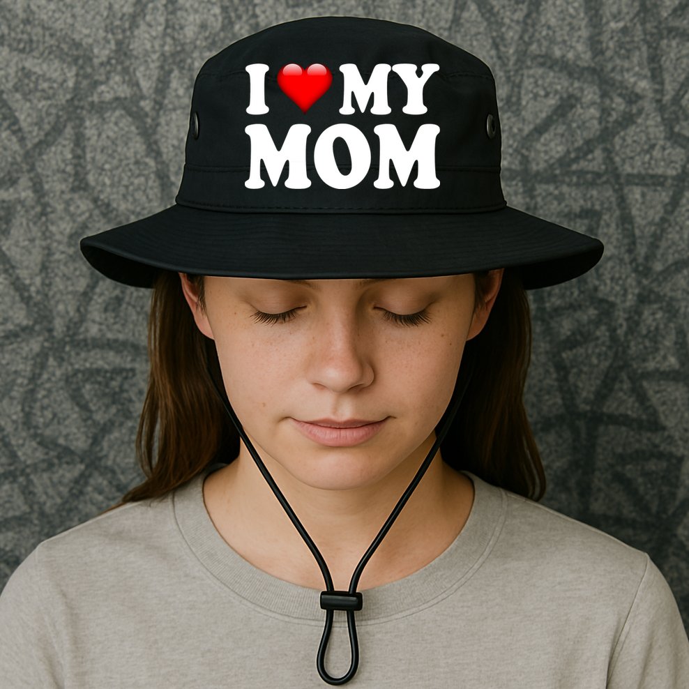 I Love My Mom Bucket Hat