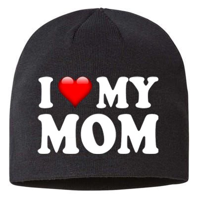 I Love My Mom Sustainable Beanie