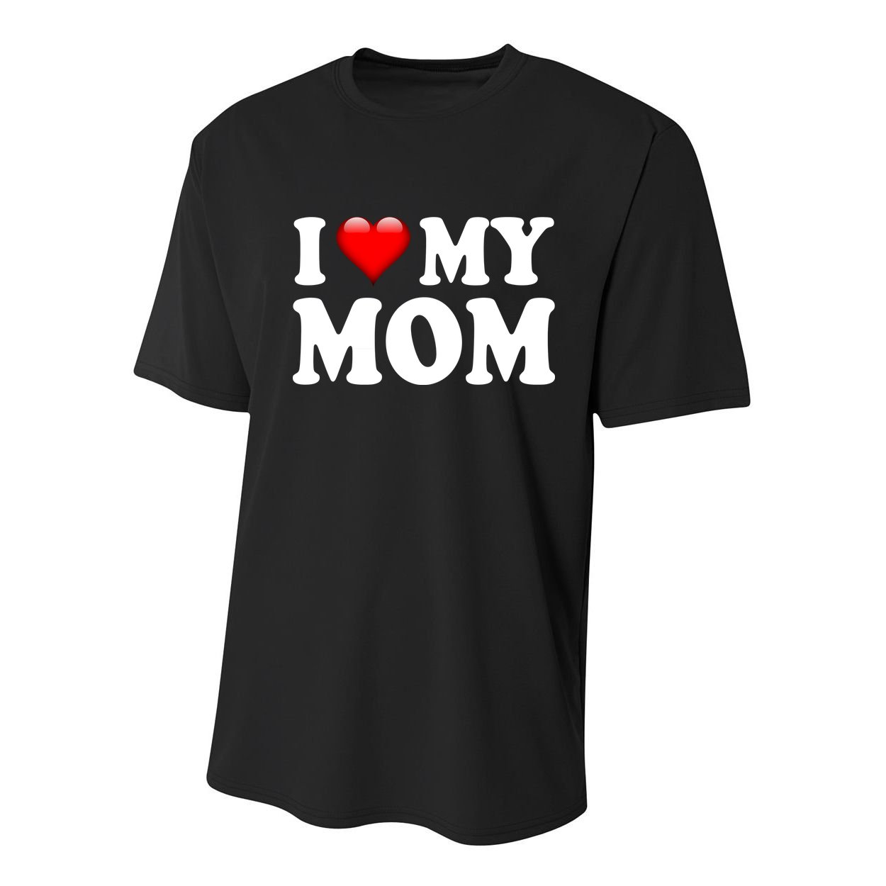 I Love My Mom Youth Performance Sprint T-Shirt