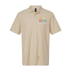 I Love My Third Graders Heart First Day Of School Teacher Softstyle Adult Sport Polo