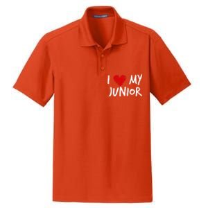 I Love My Junior Valentines Outfit Matching Son Family Gift Dry Zone Grid Polo