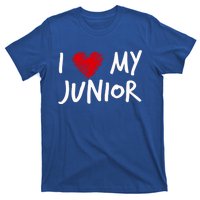 I Love My Junior Valentines Outfit Matching Son Family Gift T-Shirt