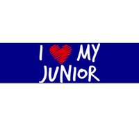 I Love My Junior Valentines Outfit Matching Son Family Gift Bumper Sticker