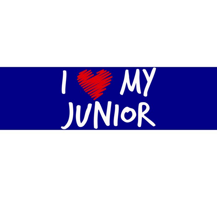 I Love My Junior Valentines Outfit Matching Son Family Gift Bumper Sticker