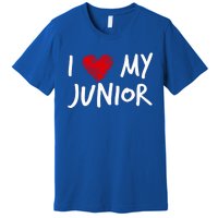 I Love My Junior Valentines Outfit Matching Son Family Gift Premium T-Shirt