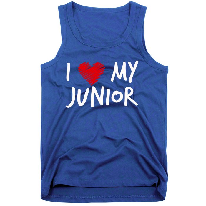 I Love My Junior Valentines Outfit Matching Son Family Gift Tank Top