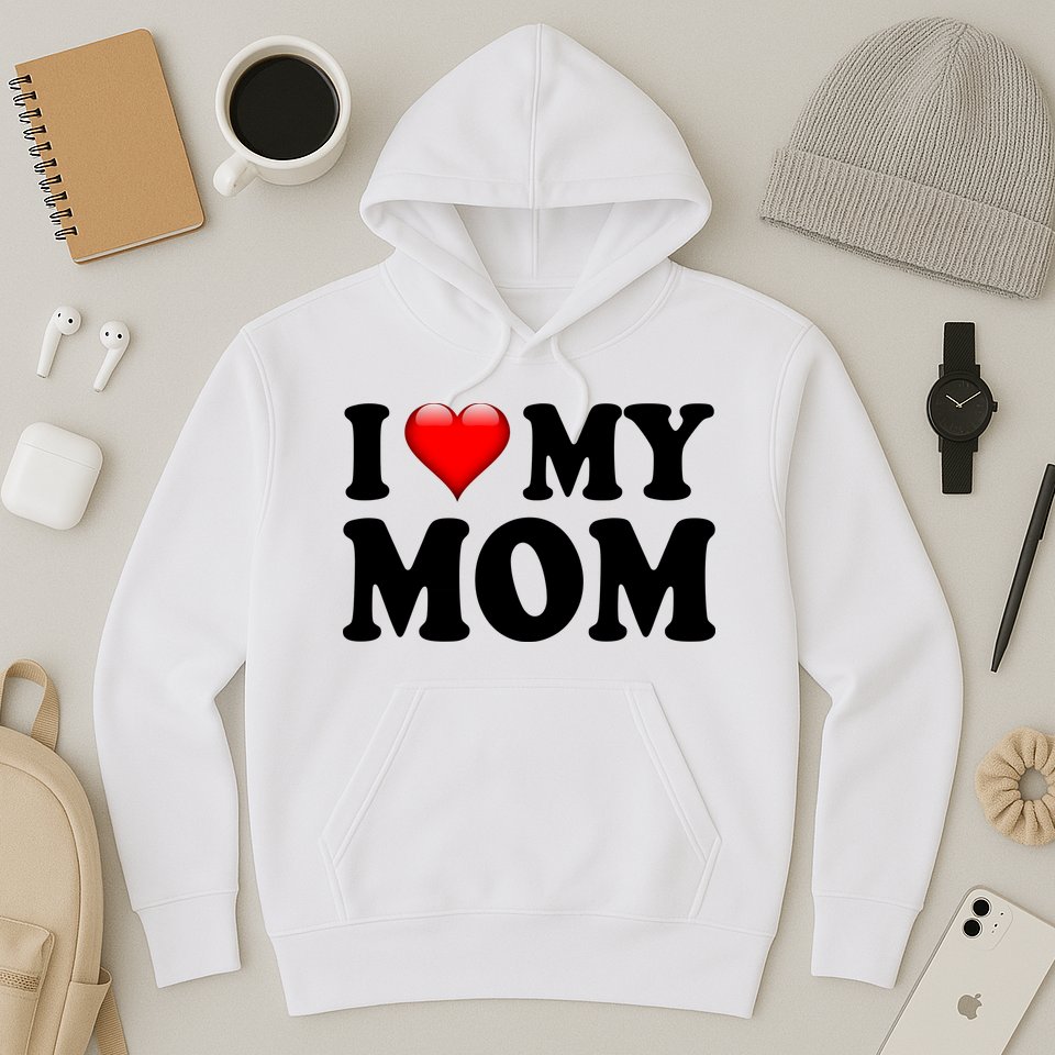 I Love My Mom Hoodie