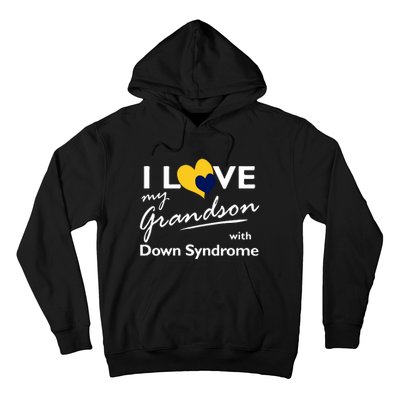 I Love My Grandson With Down Syndrome Gift Family Matching Hoodie