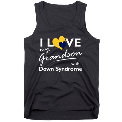 I Love My Grandson With Down Syndrome Gift Family Matching Tank Top