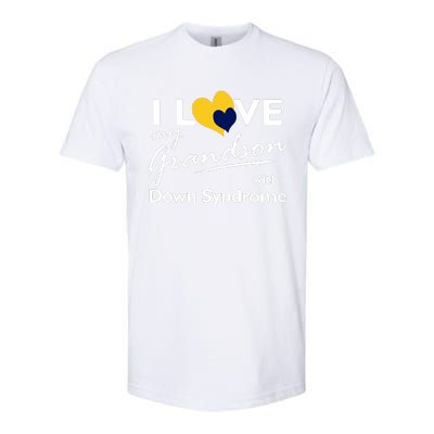 I Love My Grandson With Down Syndrome Gift Family Matching Softstyle CVC T-Shirt