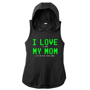 I Love My Mom Shirt Gamer Gifts For N Boys Video Games Ladies PosiCharge Tri-Blend Wicking Draft Hoodie Tank