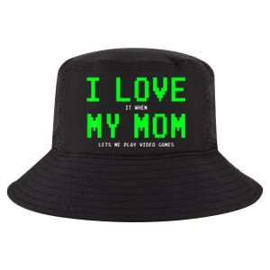 I Love My Mom Shirt Gamer Gifts For N Boys Video Games Cool Comfort Performance Bucket Hat