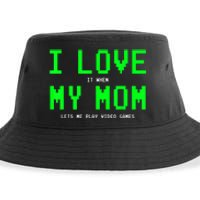 I Love My Mom Shirt Gamer Gifts For N Boys Video Games Sustainable Bucket Hat