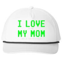 I Love My Mom Shirt Gamer Gifts For N Boys Video Games Snapback Five-Panel Rope Hat