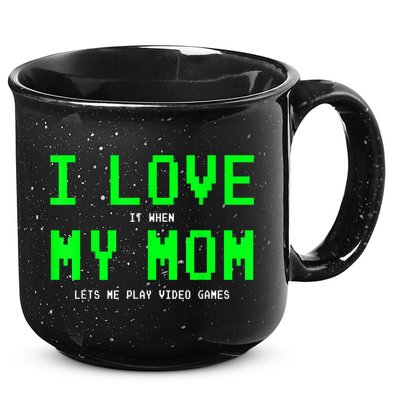 I Love My Mom Shirt Gamer Gifts For N Boys Video Games 15oz Campfire Ceramic Mug
