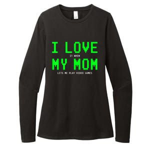 I Love My Mom Shirt Gamer Gifts For N Boys Video Games Womens CVC Long Sleeve Shirt