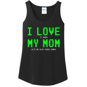 I Love My Mom Shirt Gamer Gifts For N Boys Video Games Ladies Essential Tank