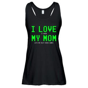 I Love My Mom Shirt Gamer Gifts For N Boys Video Games Ladies Essential Flowy Tank