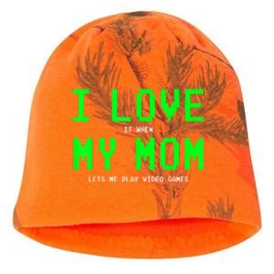 I Love My Mom Shirt Gamer Gifts For N Boys Video Games Kati - Camo Knit Beanie