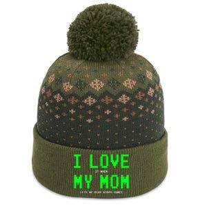 I Love My Mom Shirt Gamer Gifts For N Boys Video Games The Baniff Cuffed Pom Beanie